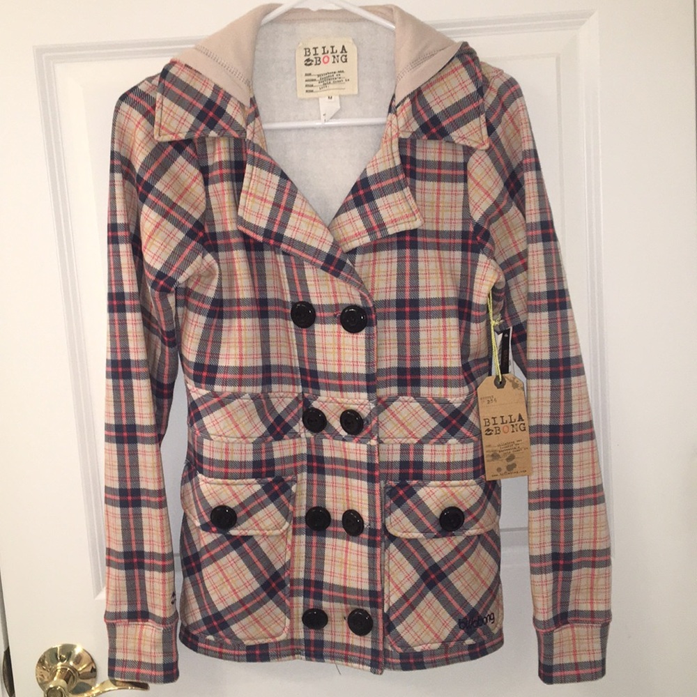NWT Billabong Pacsun Exclusive Plaid Jacket